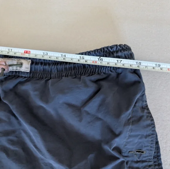 Wear First Men's Vintage Y2K Navy Blue Cotton Nylon Utility Cargo Shorts Sz M - Picture 5 of 8